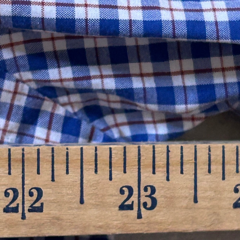 Polo Ralph Lauren Mens Classic Fit Gingham Short Sleeve Button Down Shirt Blue M - Picture 6 of 8